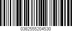 Código de barras (EAN, GTIN, SKU, ISBN): '0382555204530'
