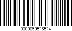 Código de barras (EAN, GTIN, SKU, ISBN): '0383059576574'
