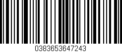 Código de barras (EAN, GTIN, SKU, ISBN): '0383653647243'