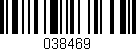 Código de barras (EAN, GTIN, SKU, ISBN): '038469'