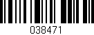 Código de barras (EAN, GTIN, SKU, ISBN): '038471'
