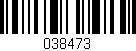 Código de barras (EAN, GTIN, SKU, ISBN): '038473'