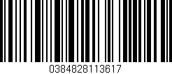 Código de barras (EAN, GTIN, SKU, ISBN): '0384828113617'