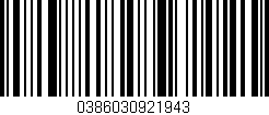 Código de barras (EAN, GTIN, SKU, ISBN): '0386030921943'