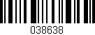 Código de barras (EAN, GTIN, SKU, ISBN): '038638'
