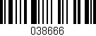 Código de barras (EAN, GTIN, SKU, ISBN): '038666'