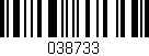 Código de barras (EAN, GTIN, SKU, ISBN): '038733'