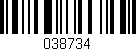 Código de barras (EAN, GTIN, SKU, ISBN): '038734'