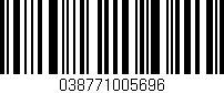Código de barras (EAN, GTIN, SKU, ISBN): '038771005696'