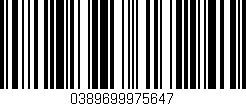 Código de barras (EAN, GTIN, SKU, ISBN): '0389699975647'