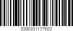 Código de barras (EAN, GTIN, SKU, ISBN): '0390331177503'