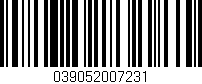 Código de barras (EAN, GTIN, SKU, ISBN): '039052007231'