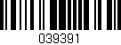 Código de barras (EAN, GTIN, SKU, ISBN): '039391'