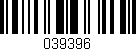 Código de barras (EAN, GTIN, SKU, ISBN): '039396'
