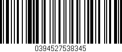 Código de barras (EAN, GTIN, SKU, ISBN): '0394527538345'
