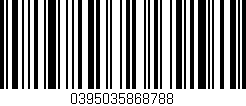 Código de barras (EAN, GTIN, SKU, ISBN): '0395035868788'