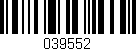 Código de barras (EAN, GTIN, SKU, ISBN): '039552'