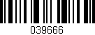 Código de barras (EAN, GTIN, SKU, ISBN): '039666'