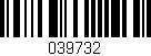 Código de barras (EAN, GTIN, SKU, ISBN): '039732'