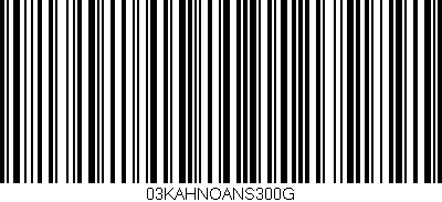 Código de barras (EAN, GTIN, SKU, ISBN): '03KAHNOANS300G'