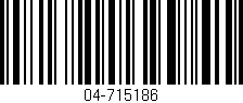 Código de barras (EAN, GTIN, SKU, ISBN): '04-715186'