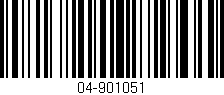 Código de barras (EAN, GTIN, SKU, ISBN): '04-901051'