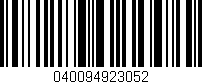 Código de barras (EAN, GTIN, SKU, ISBN): '040094923052'
