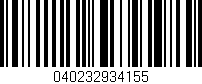 Código de barras (EAN, GTIN, SKU, ISBN): '040232934155'