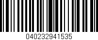 Código de barras (EAN, GTIN, SKU, ISBN): '040232941535'