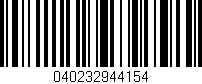 Código de barras (EAN, GTIN, SKU, ISBN): '040232944154'