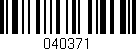 Código de barras (EAN, GTIN, SKU, ISBN): '040371'
