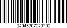 Código de barras (EAN, GTIN, SKU, ISBN): '04045787243703'