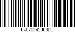 Código de barras (EAN, GTIN, SKU, ISBN): '040703420030U'