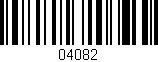 Código de barras (EAN, GTIN, SKU, ISBN): '04082'