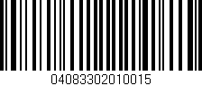 Código de barras (EAN, GTIN, SKU, ISBN): '04083302010015'