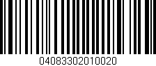 Código de barras (EAN, GTIN, SKU, ISBN): '04083302010020'