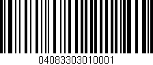 Código de barras (EAN, GTIN, SKU, ISBN): '04083303010001'