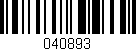 Código de barras (EAN, GTIN, SKU, ISBN): '040893'