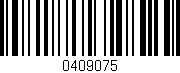 Código de barras (EAN, GTIN, SKU, ISBN): '0409075'