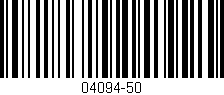 Código de barras (EAN, GTIN, SKU, ISBN): '04094-50'