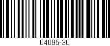 Código de barras (EAN, GTIN, SKU, ISBN): '04095-30'