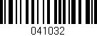 Código de barras (EAN, GTIN, SKU, ISBN): '041032'