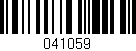 Código de barras (EAN, GTIN, SKU, ISBN): '041059'