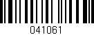 Código de barras (EAN, GTIN, SKU, ISBN): '041061'