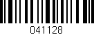 Código de barras (EAN, GTIN, SKU, ISBN): '041128'