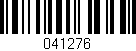 Código de barras (EAN, GTIN, SKU, ISBN): '041276'