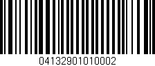 Código de barras (EAN, GTIN, SKU, ISBN): '04132901010002'
