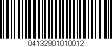 Código de barras (EAN, GTIN, SKU, ISBN): '04132901010012'