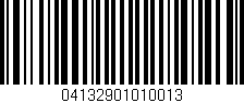 Código de barras (EAN, GTIN, SKU, ISBN): '04132901010013'