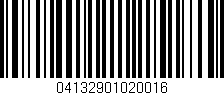 Código de barras (EAN, GTIN, SKU, ISBN): '04132901020016'